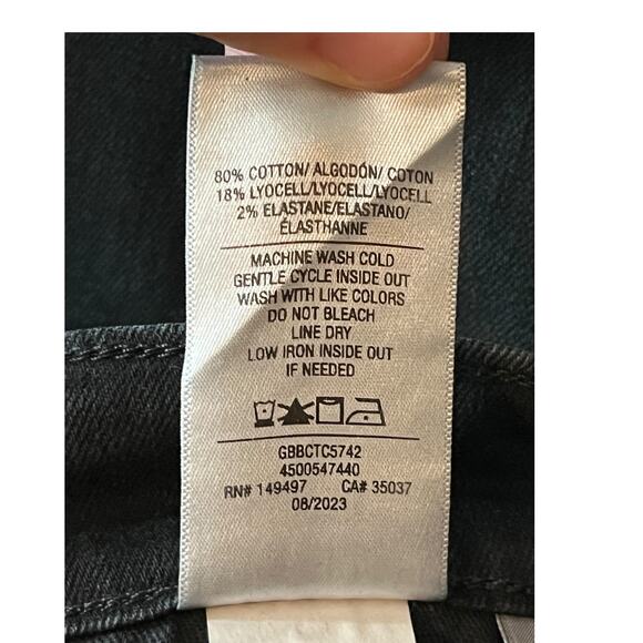 Joe's Jeans high rise bootcut coated black size 31 - Picture 6 of 7